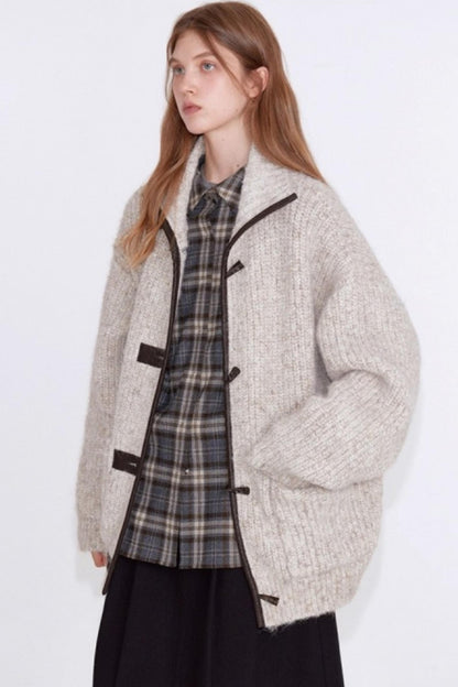 Variegated Wool Knit Jacket