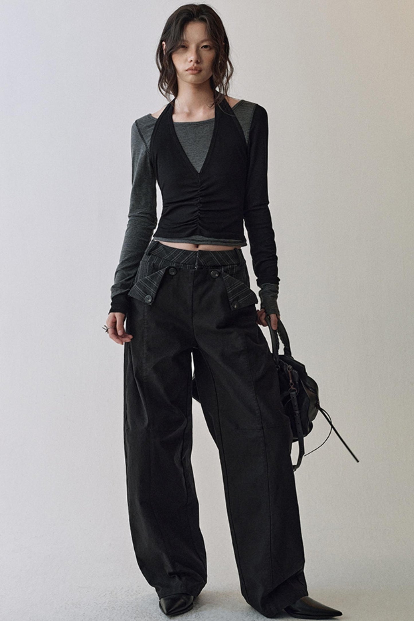 Striped Halterneck T-shirt