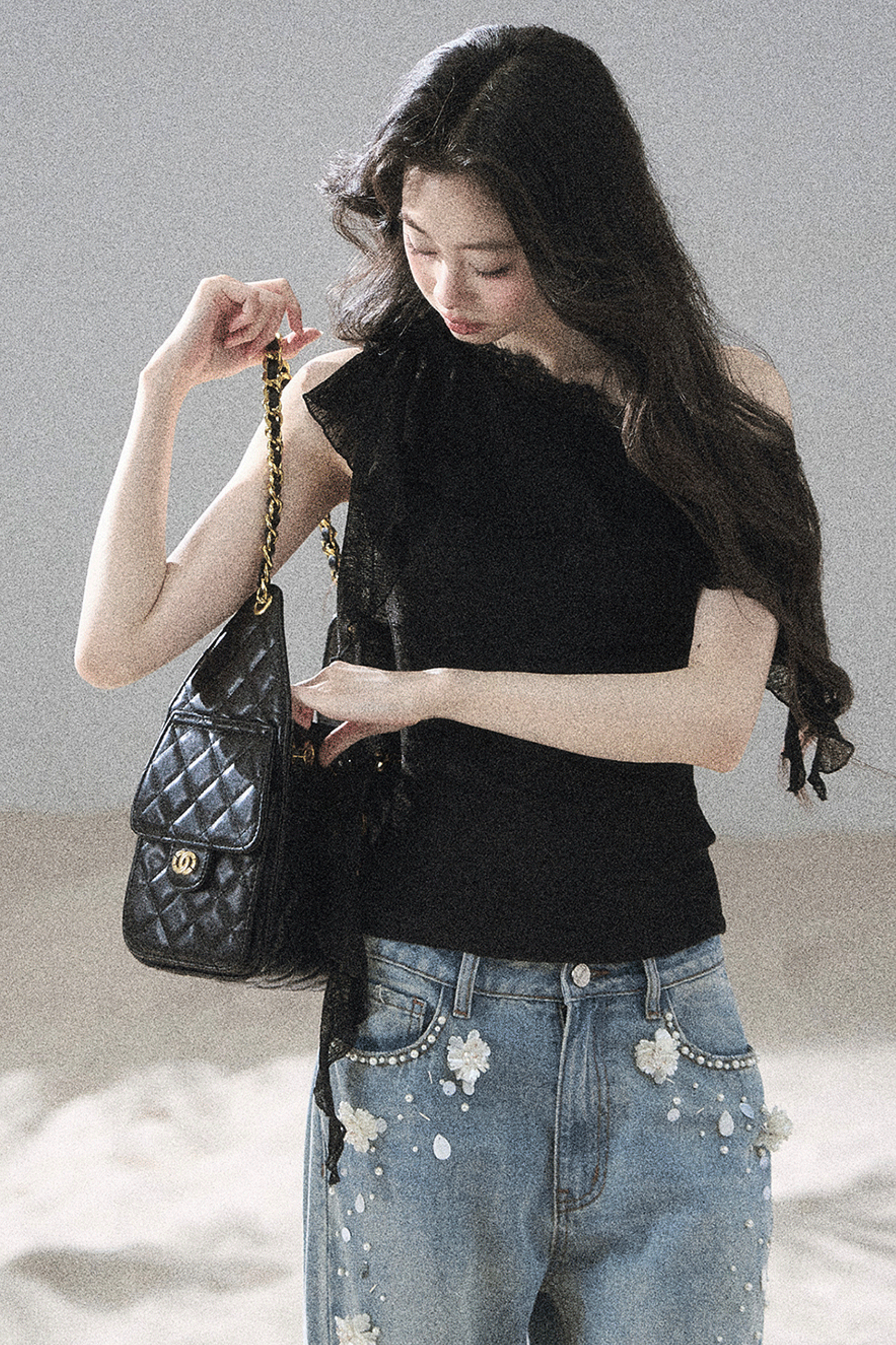 Before the Sunset Lace Off-Shoulder Top