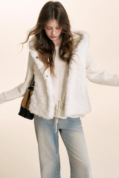 Romantic Lace Off-Shoulder Sweater