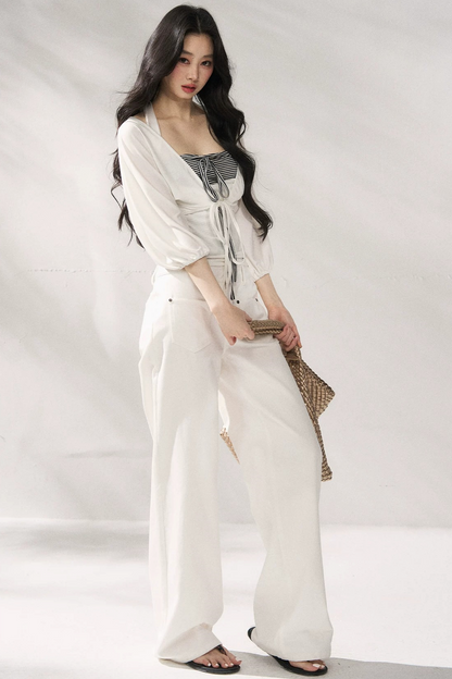 Elegant Slimming Wide-Leg Pants