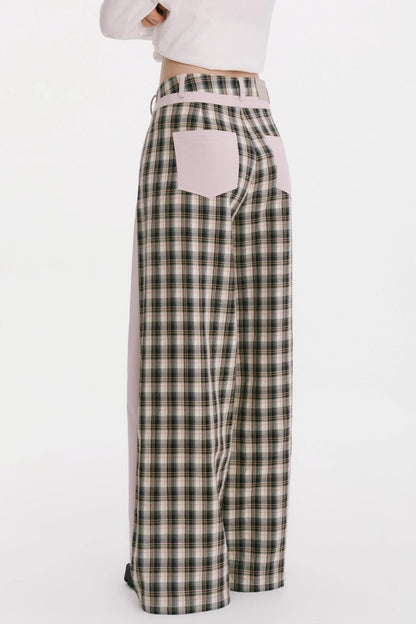 Patchwork Cotton Pants