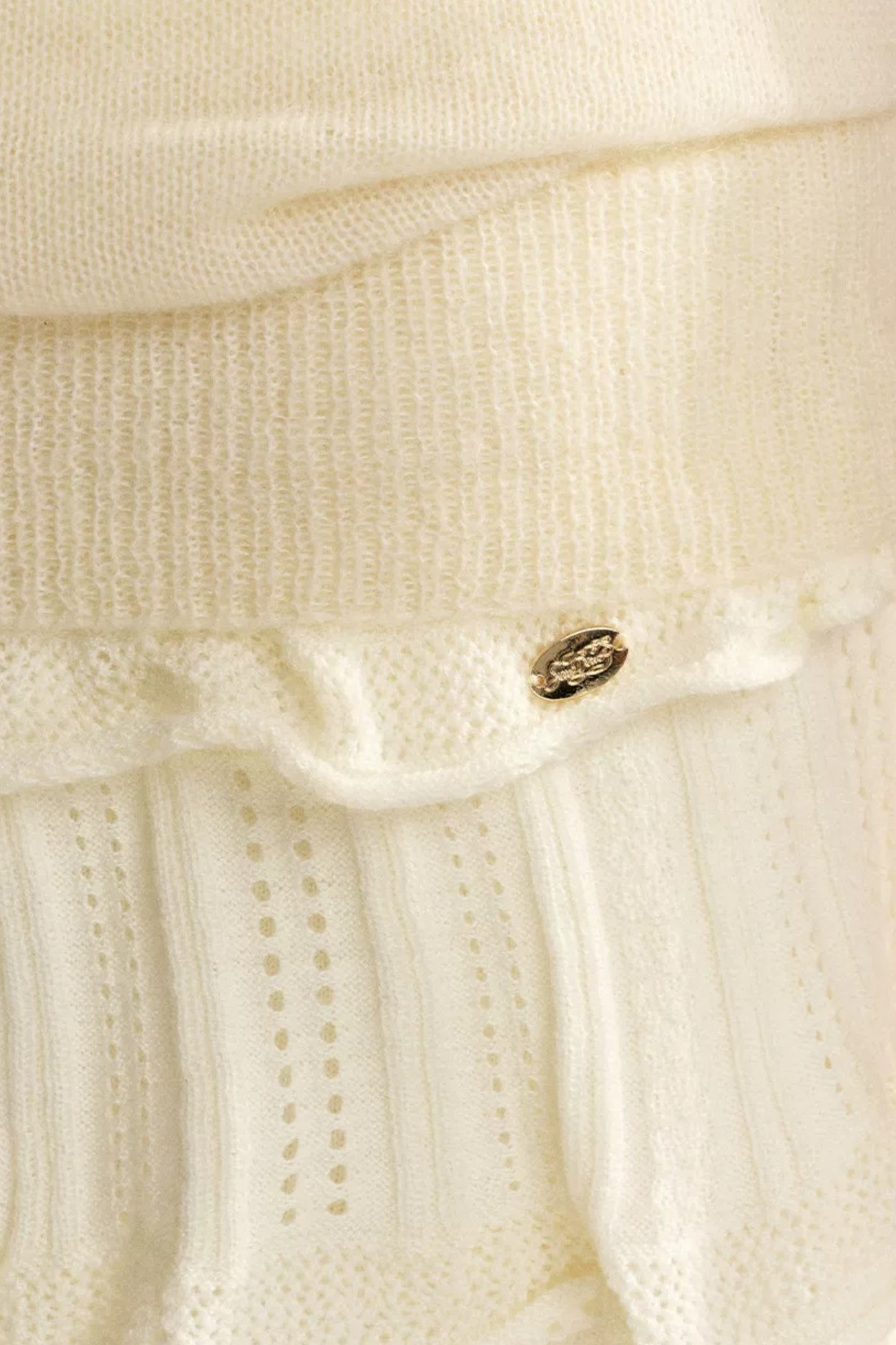 Lace-Tiered Knit Top Set-Up