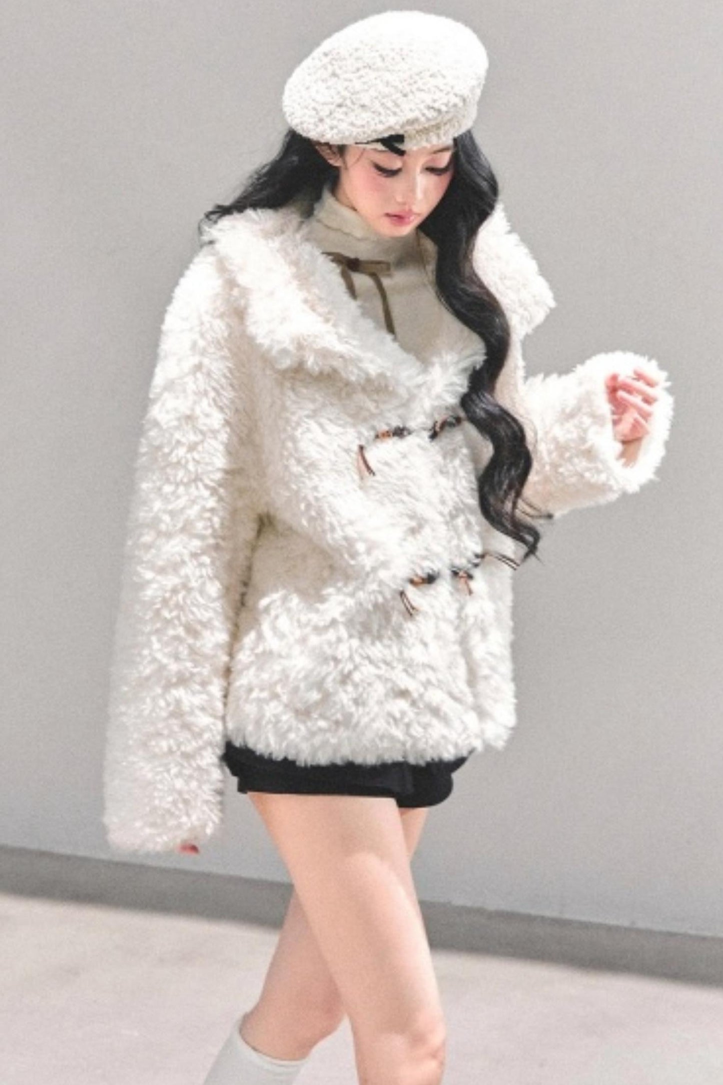 Soft Lamb Fur Winter Coat