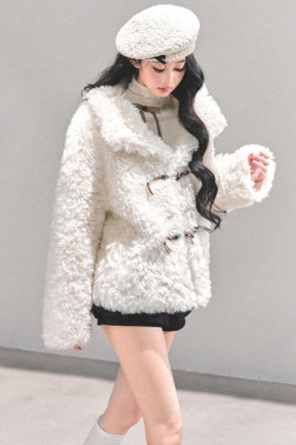 Soft Lamb Fur Winter Coat