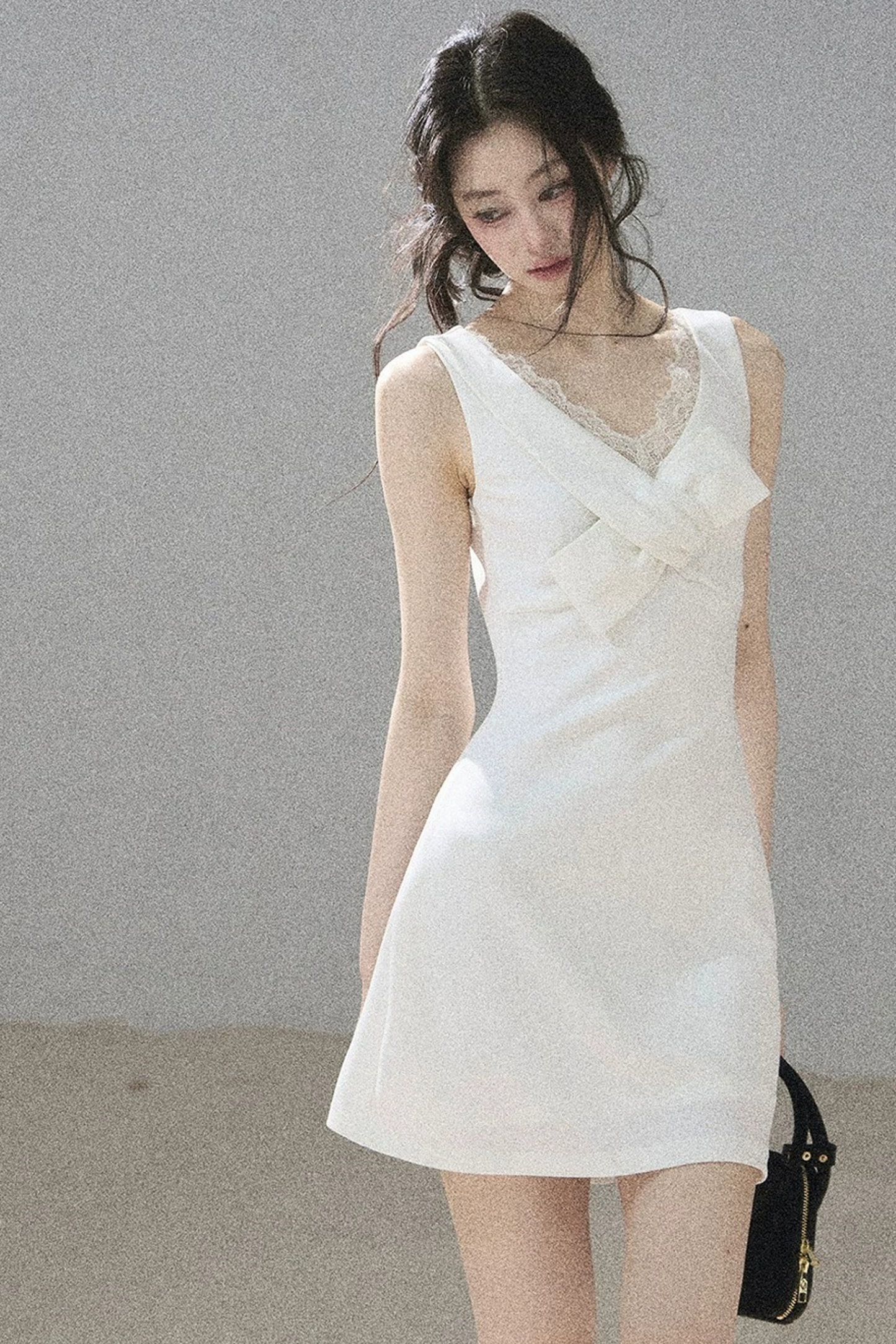 Moonlight Lace V-Neck Dress Set-Up