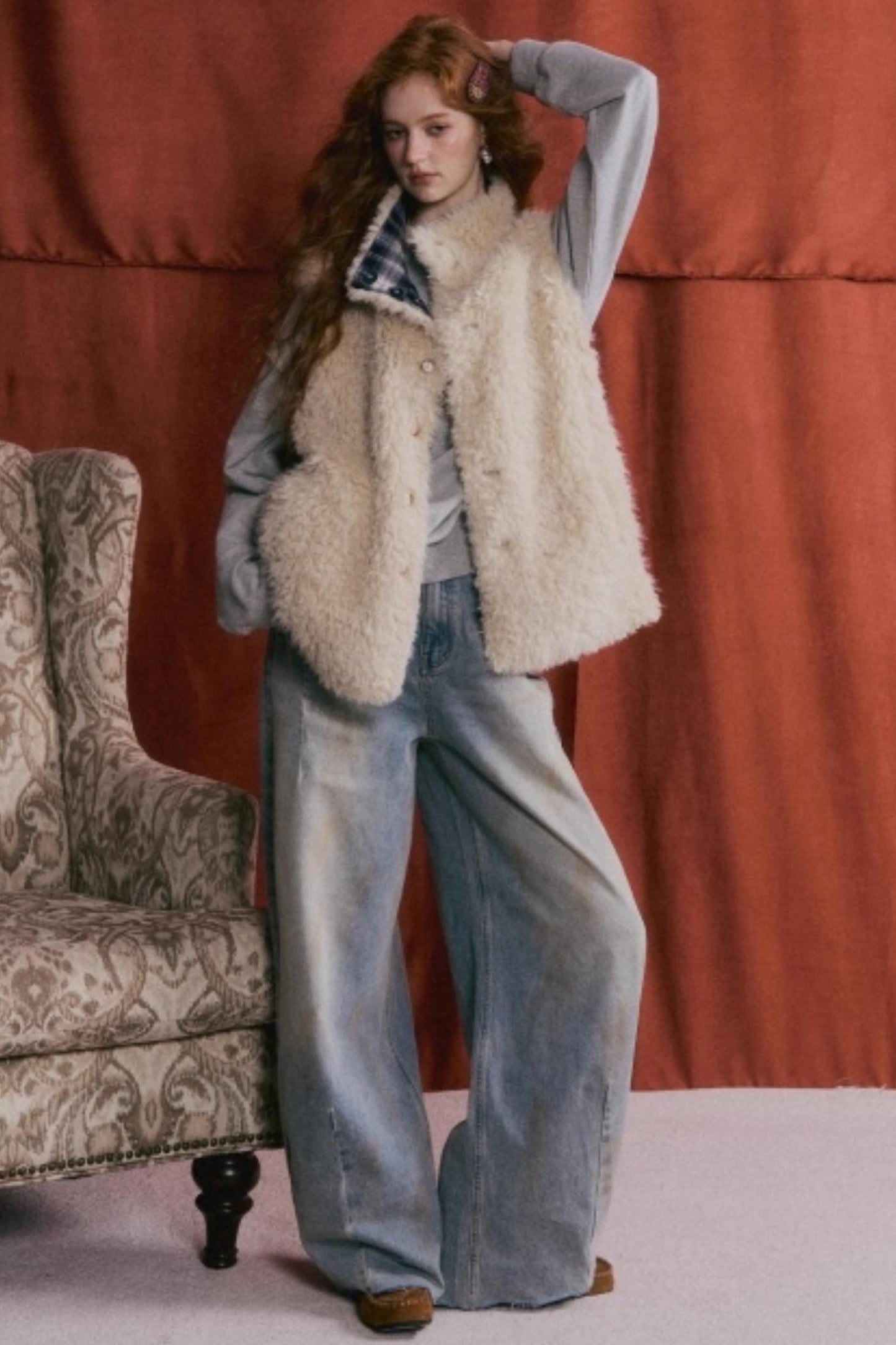 Vintage Distressed Denim Pants