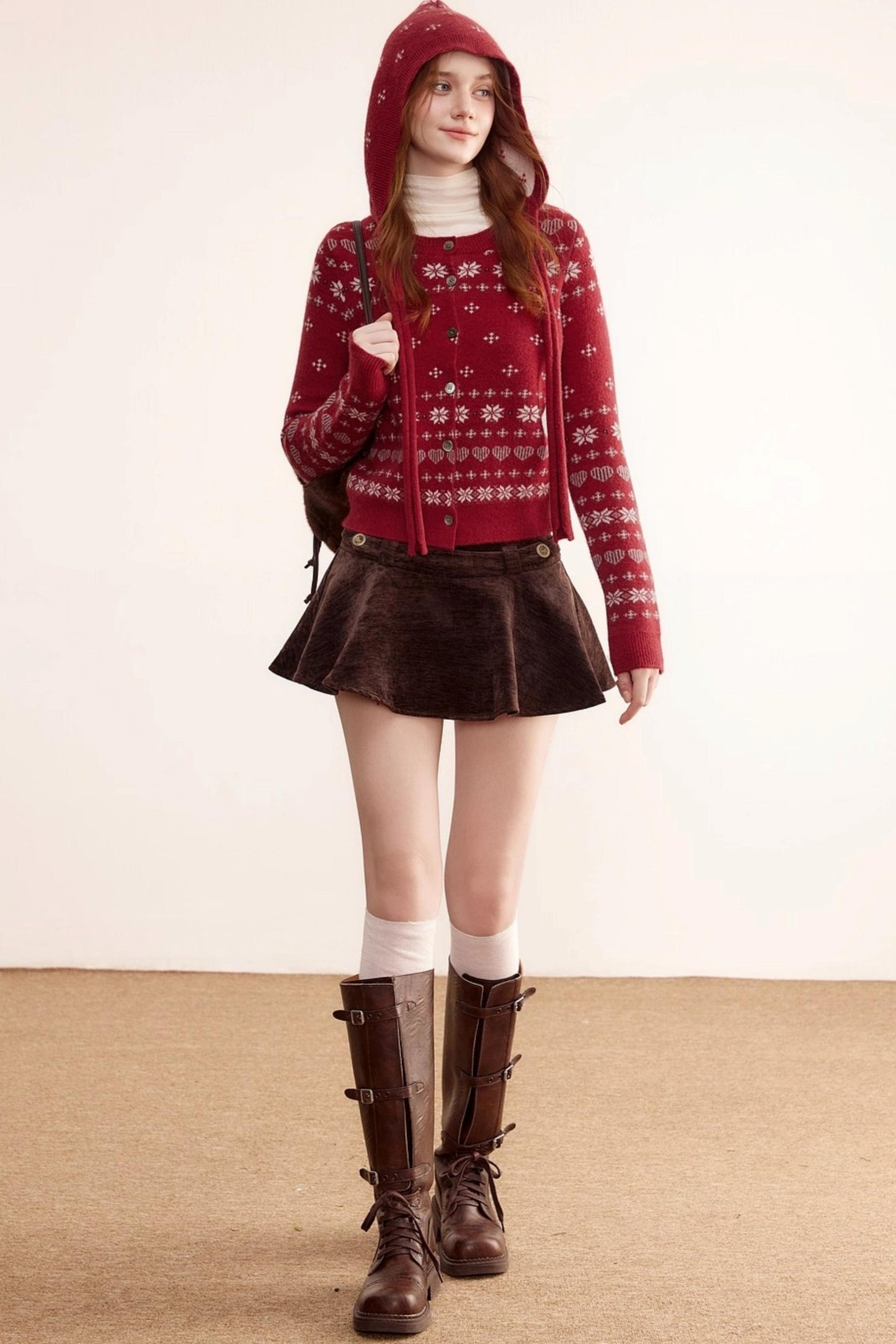Winter Fair Isle Jacquard Cardigan