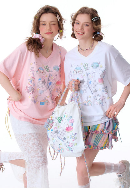 Loose Fit Art Print T-Shirt