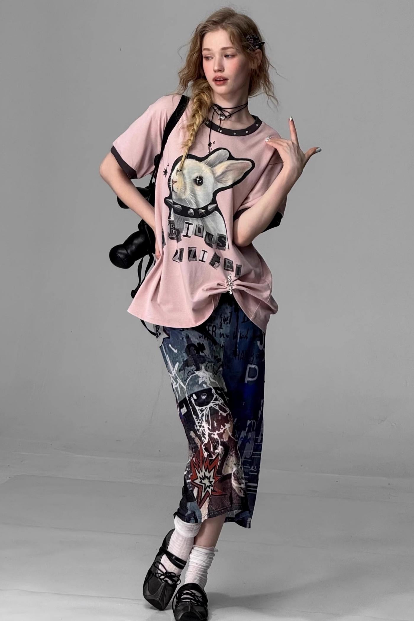 Vintage High-Waist Maxi Skirt