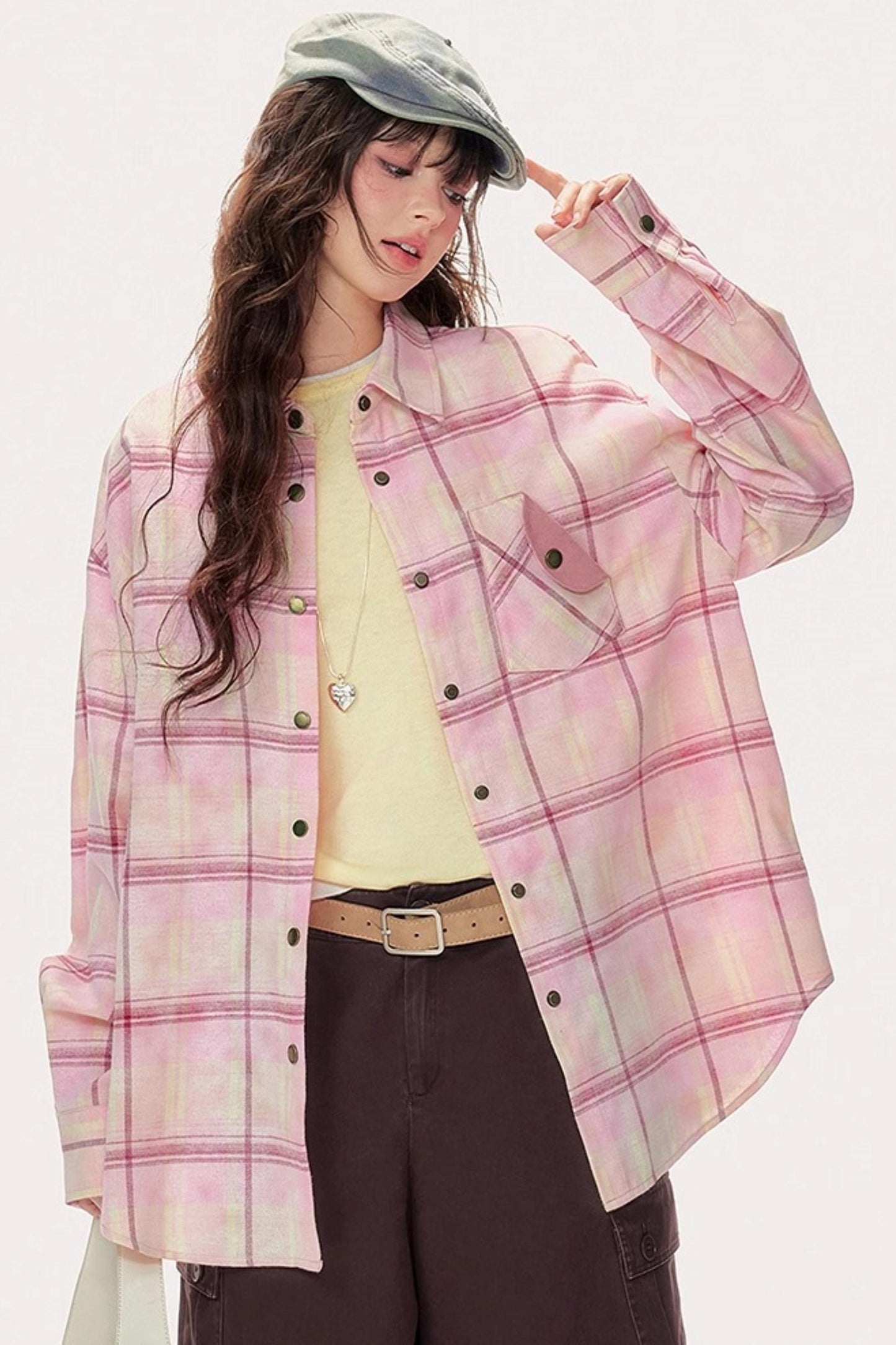 Pink Plaid Classic Shirt