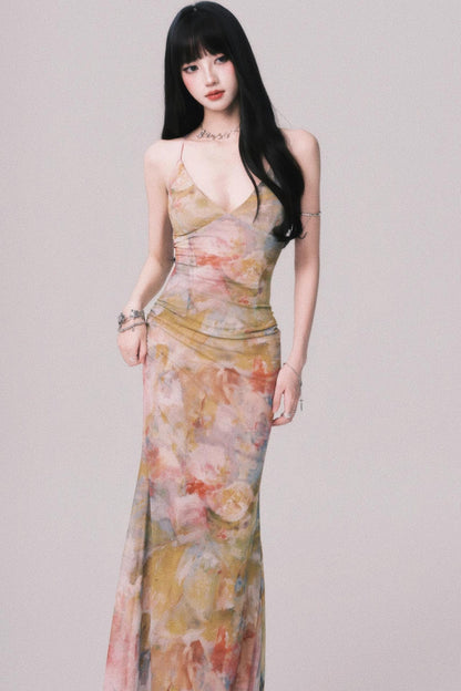 Summer V-Neck Long Dress