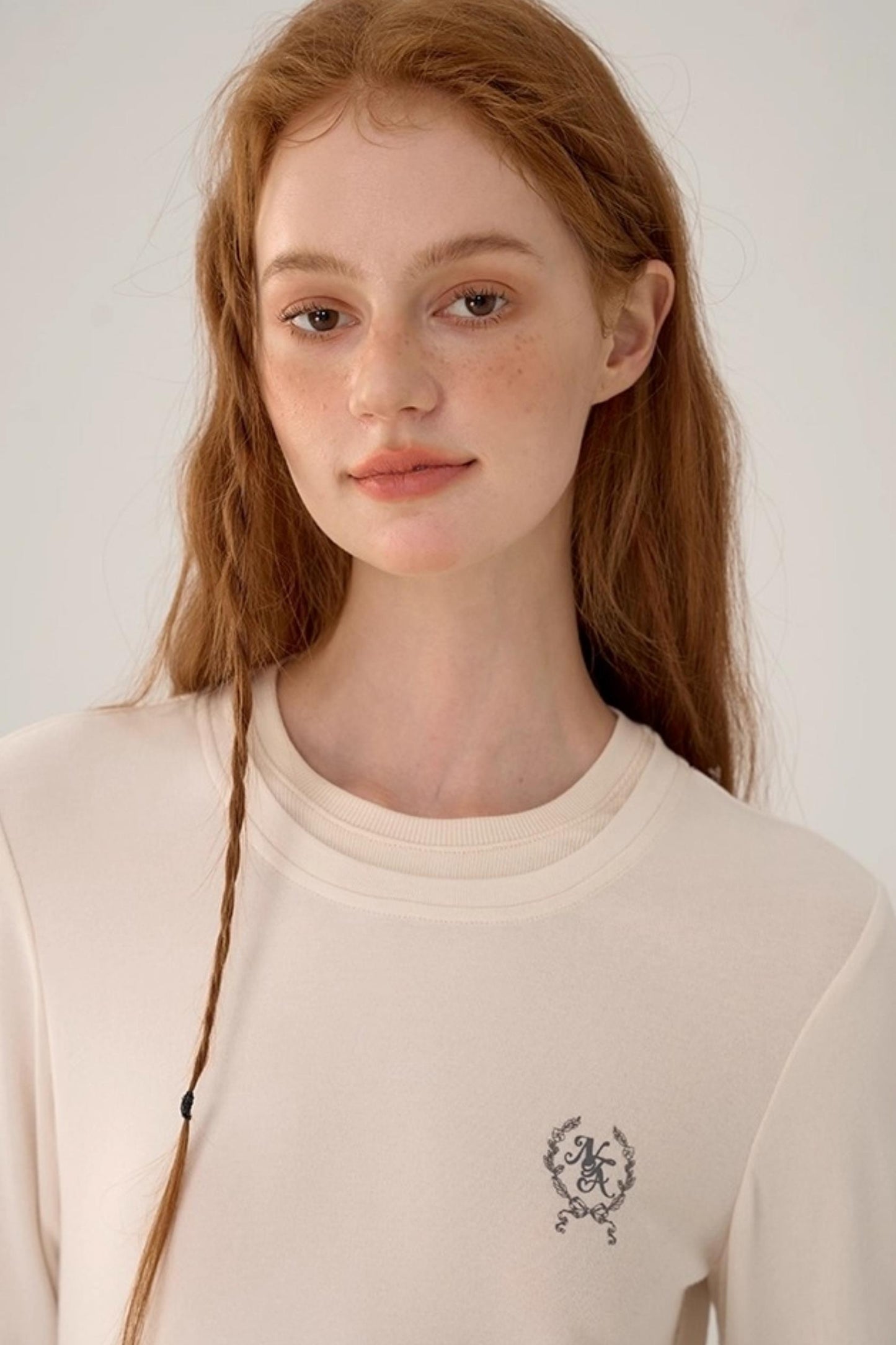 Contrasting Slim Long-Sleeved Top