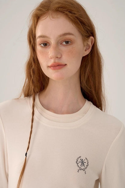 Contrasting Slim Long-Sleeved Top