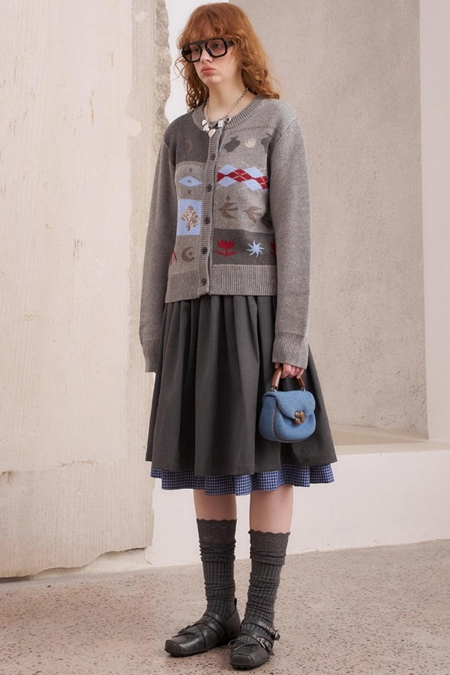 Fair Isle Slim Fit Cardigan