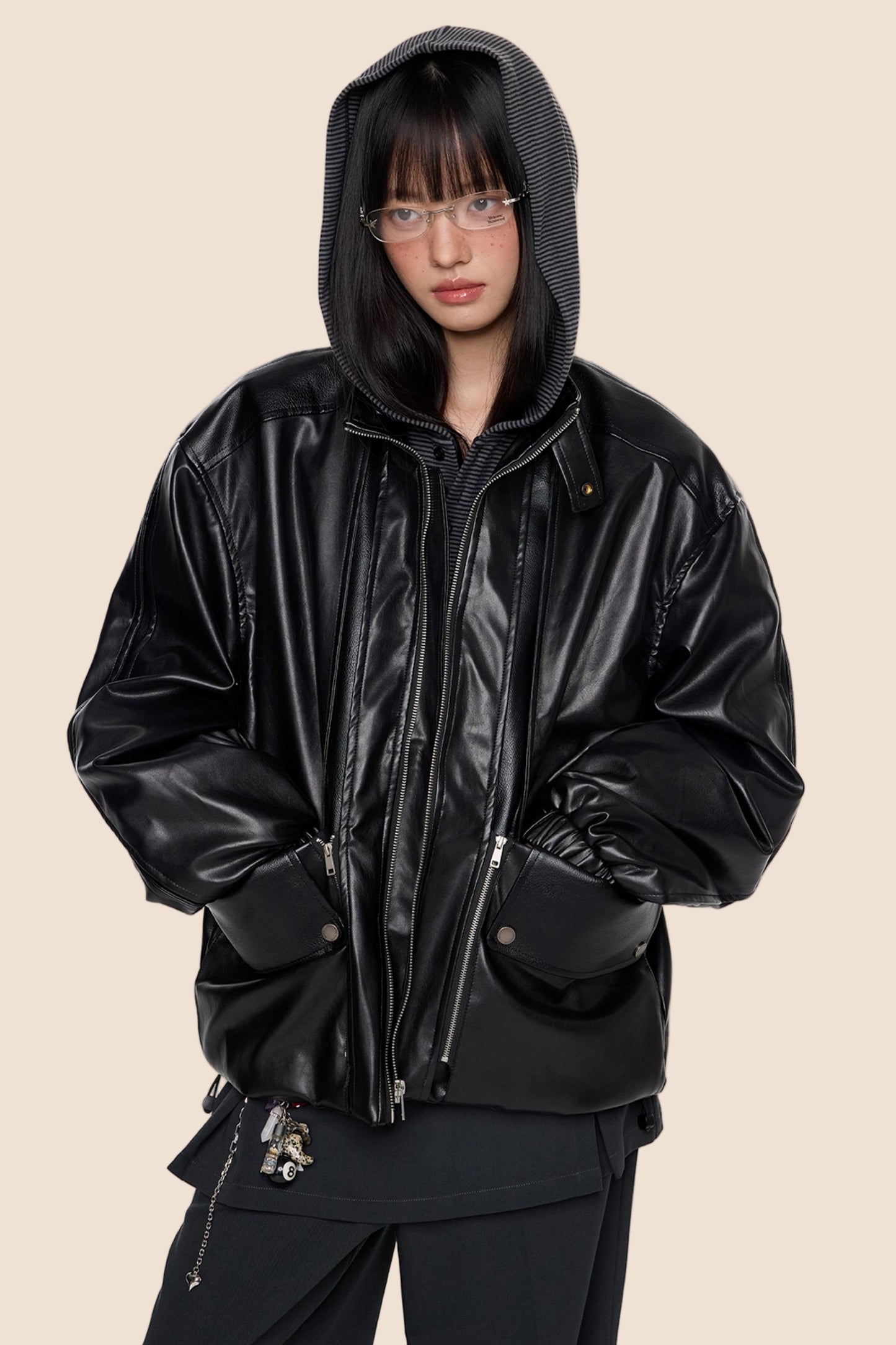 Autumn Vintage PU Leather Jacket