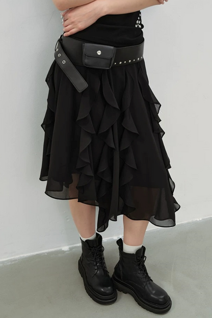 Parisian Shadows Chiffon Skirt