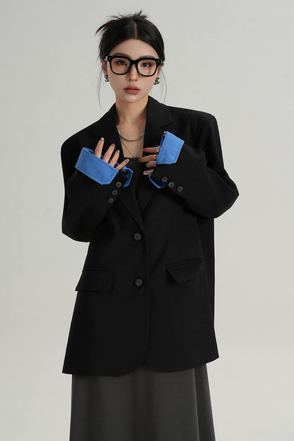 Veste de costume midi élégante 