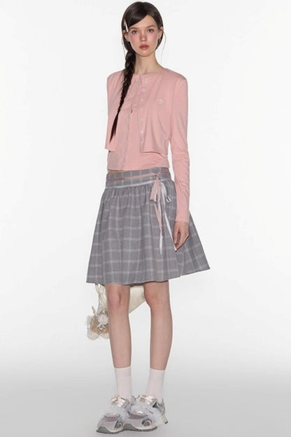 Layered Knitted Cardigan