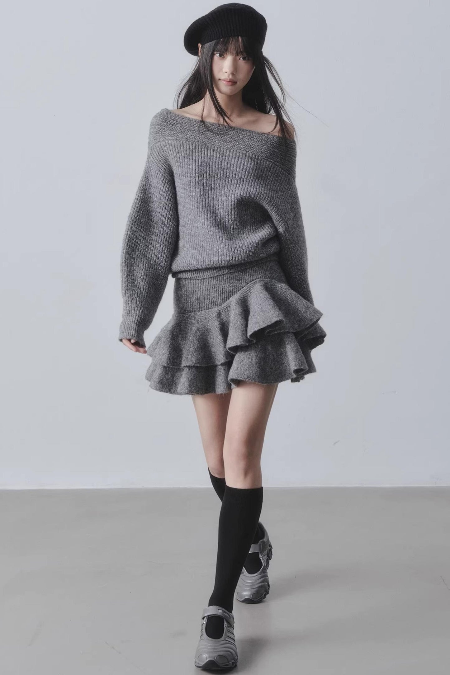 Nordic Morning Mist Wool Sweater Set