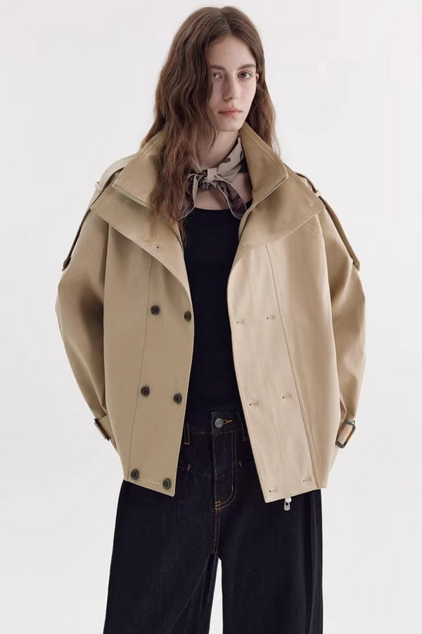 Vintage Khaki Trench Coat