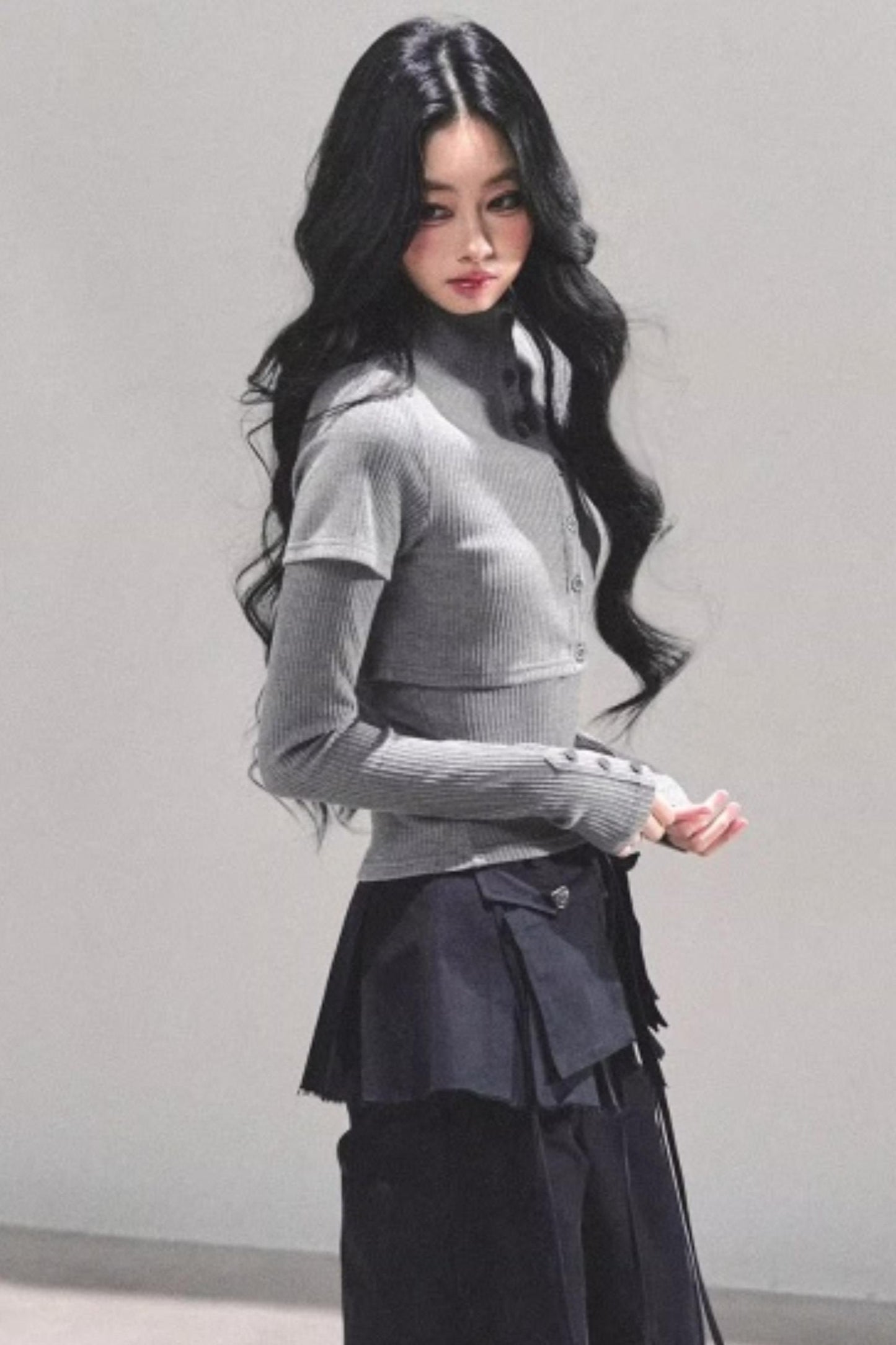 Soft Fall Knitted Top Two Piece Set