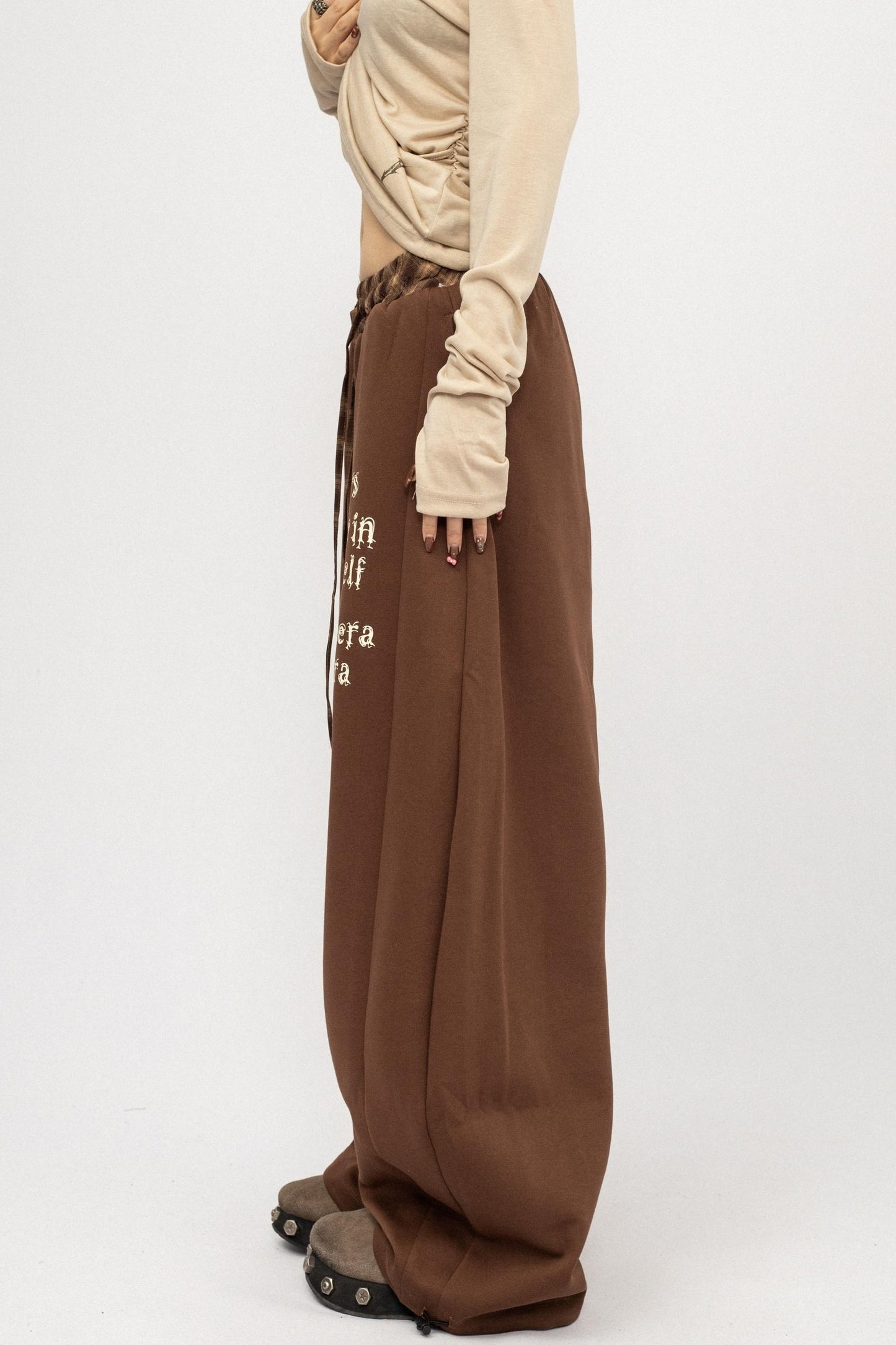 Retro Spice Girl Wide-Leg Pants
