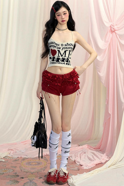 Pink High-Waist Shorts