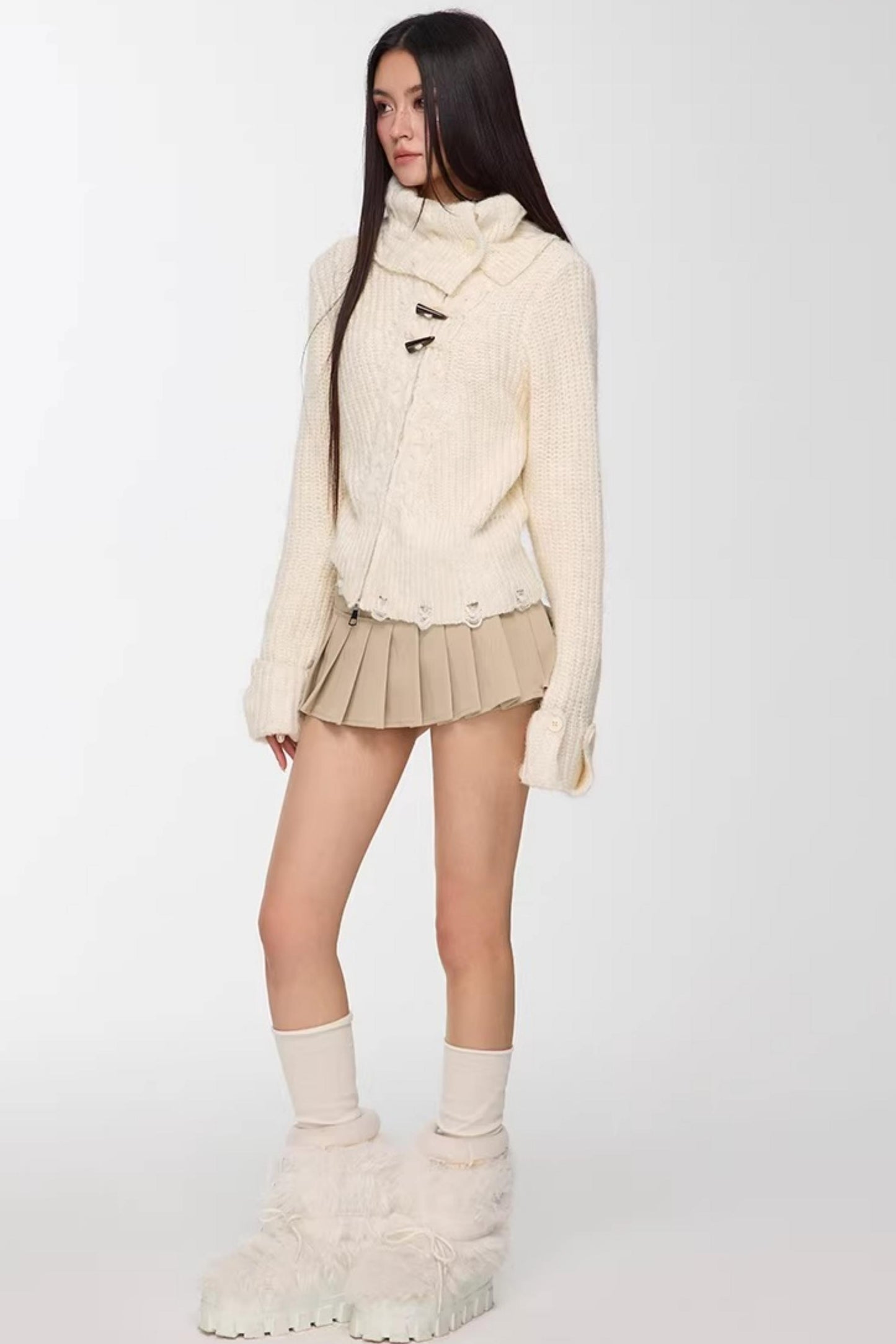 Off-White Toggle Sweater