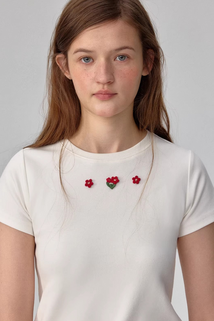 Lycra Cotton Floral Blouse