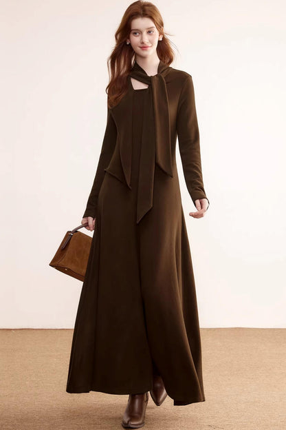 German Velvet Ruffle Dress