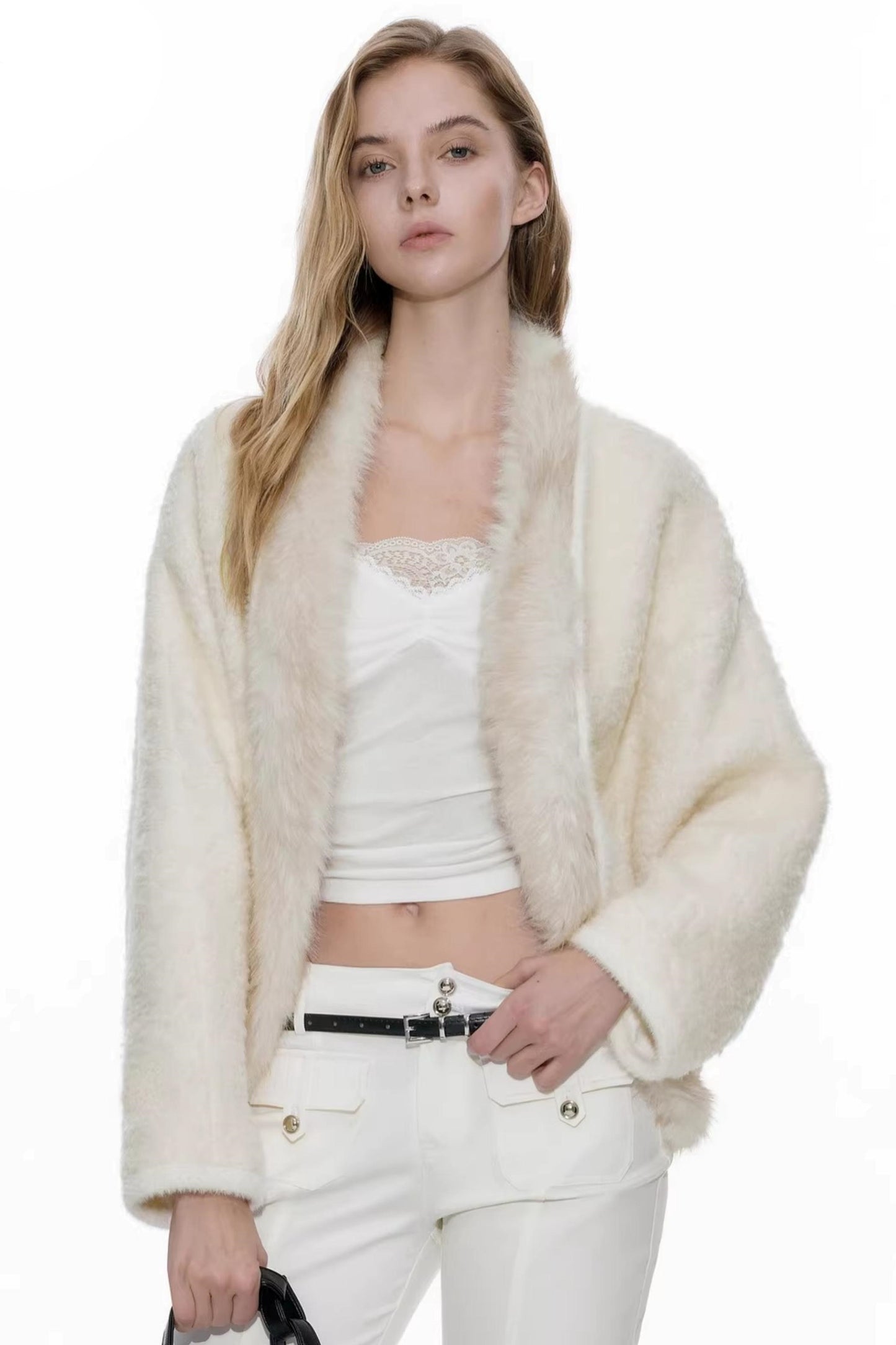Detachable Fur Wool Coat