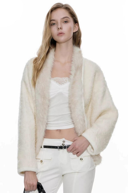 Detachable Fur Wool Coat