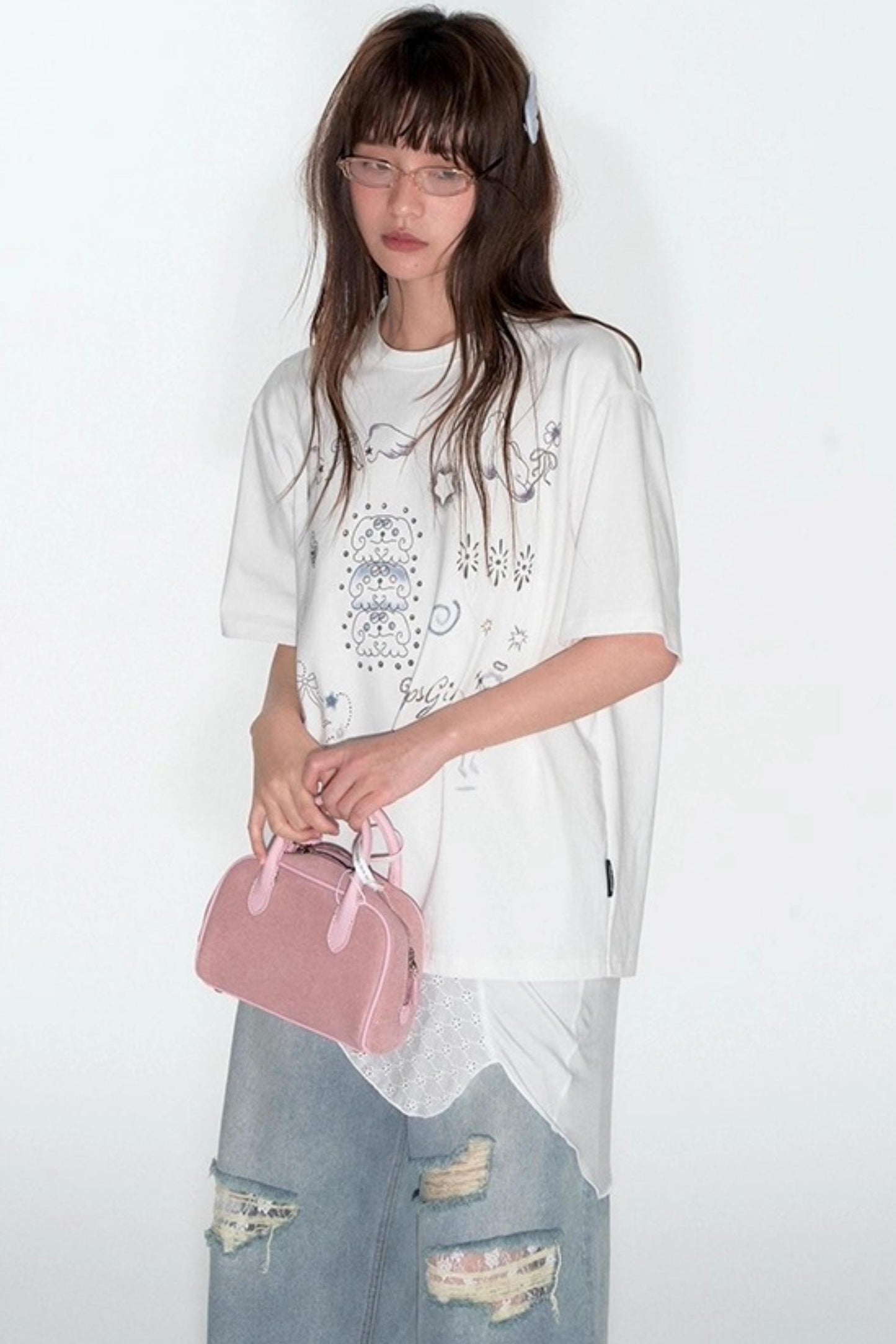 Summer Hand-Painted Cotton Top