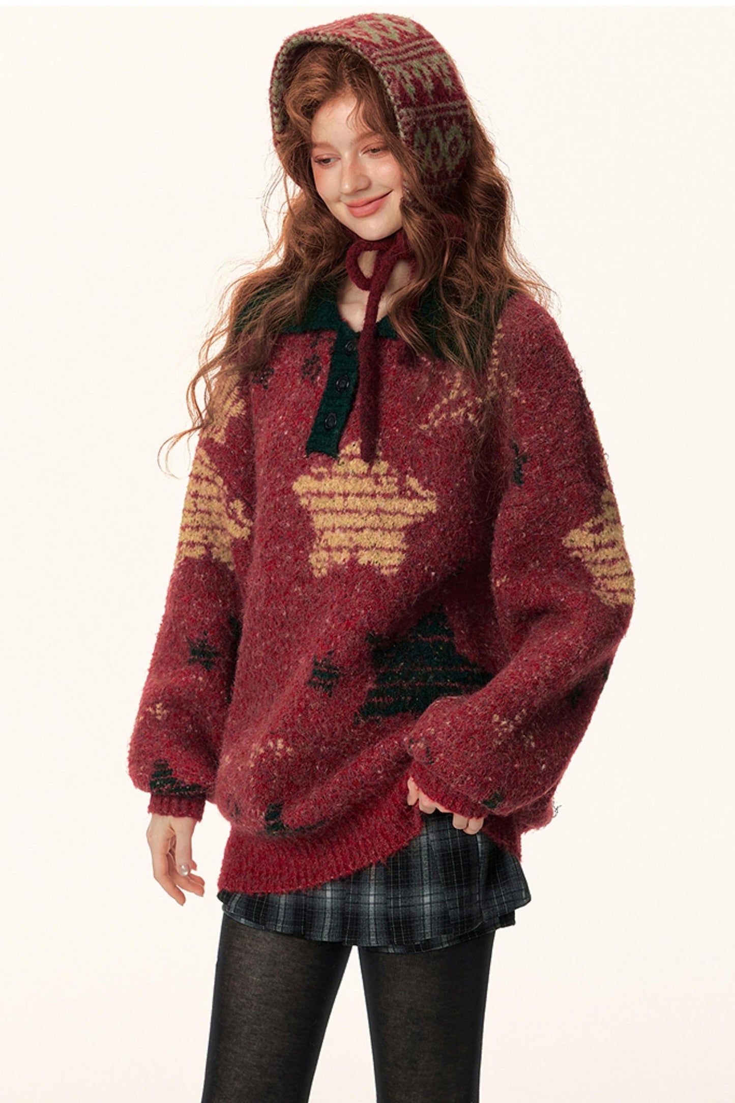 Color-Blocked Star Polo Top