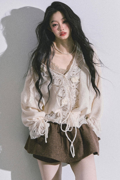 Korean Knit Cardigan & Top Set-Up