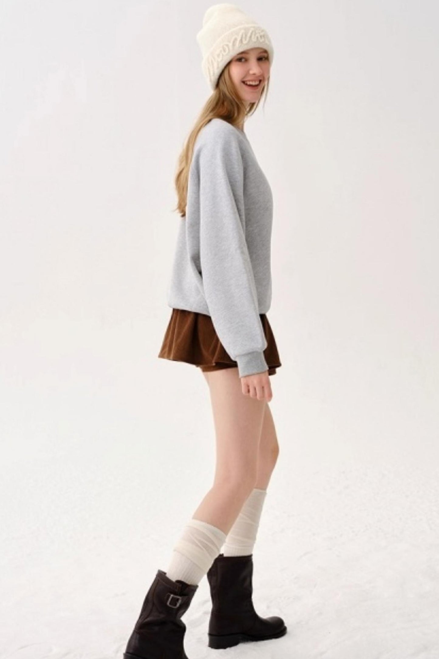 All-Cotton Flocking Sweatshirt