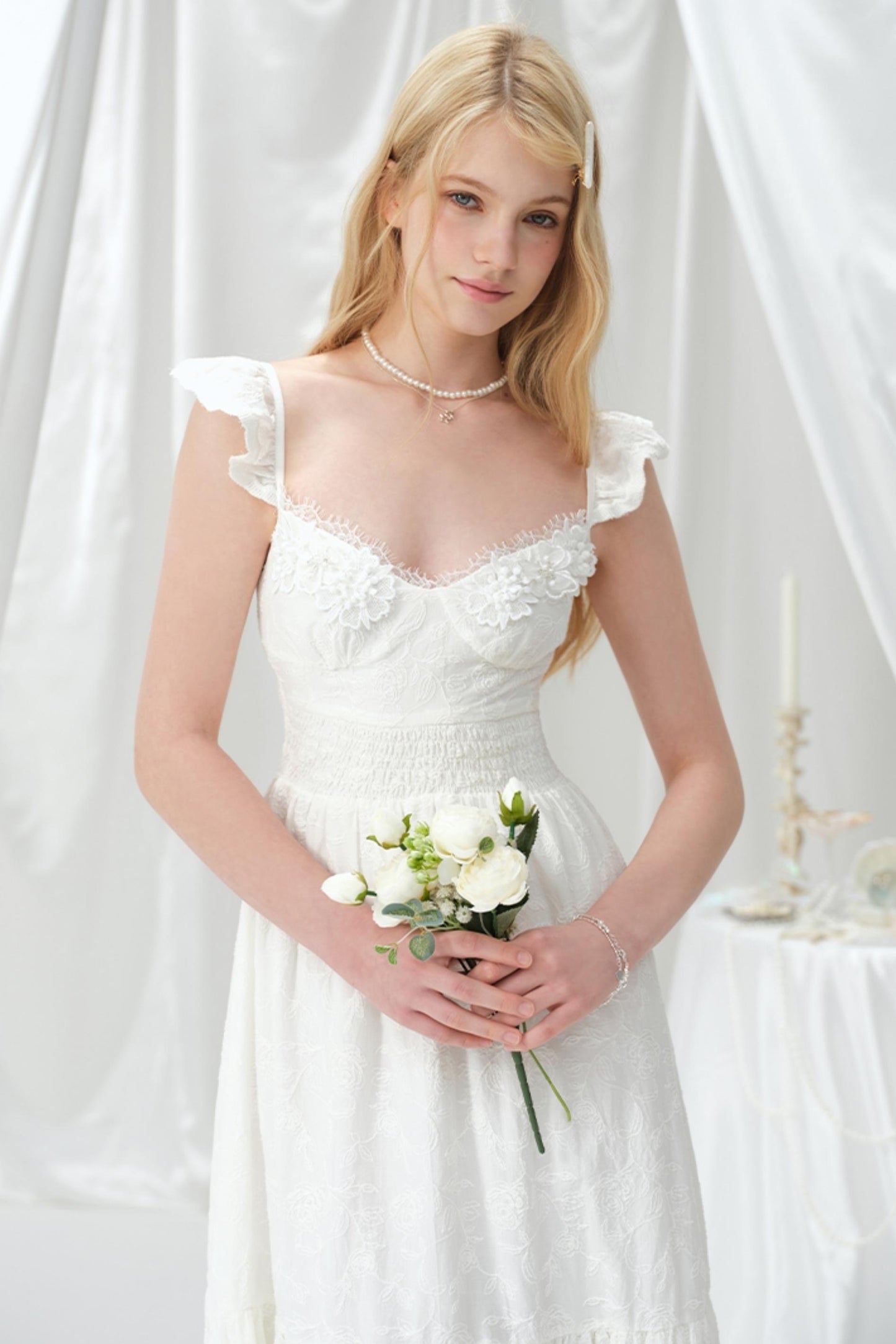 Summer Lace Halter Dress