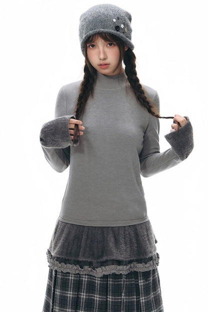 Lamb Wool Two-Piece Sweater Set-Up