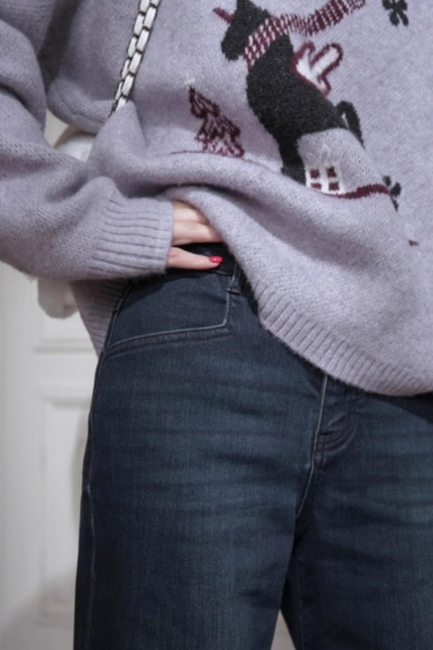 Snowy Night Wool Sweater