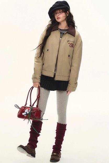 Retro Embroidered Cotton Jacket