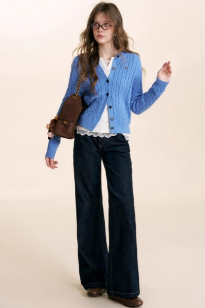 Winter Leopard Knit Cardigan