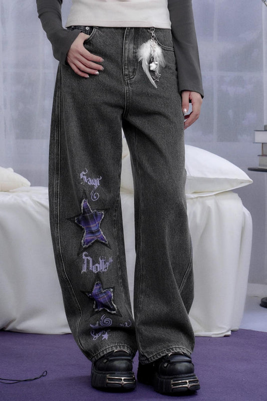 Sweet and Cool Dark Gray Washed Jeans