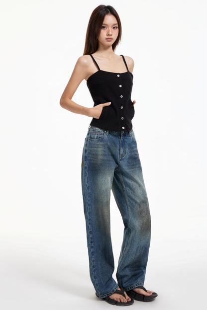 Slim Vintage Pocket Trousers
