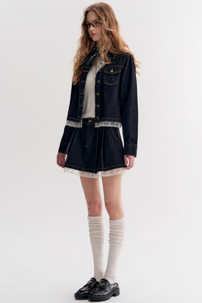 Lazy Romantic Denim Jacket Set-Up