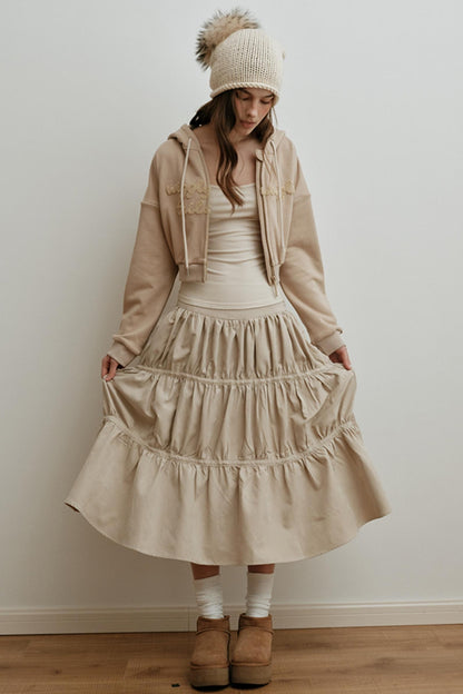 Embroidered High-Density Hooded Jacket