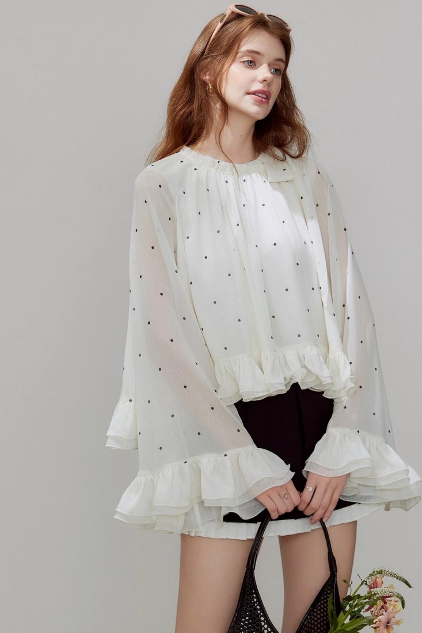 Autumn Ruffled Chiffon Shirt