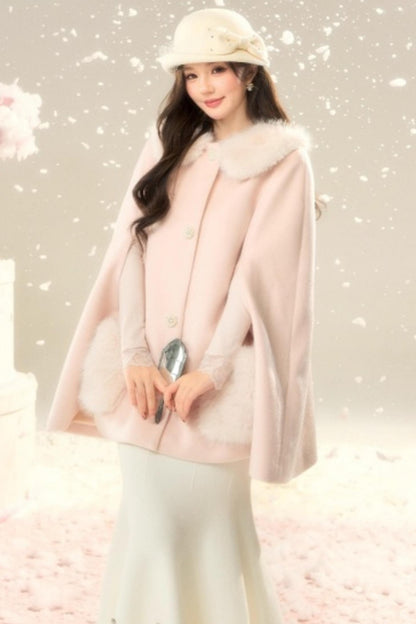 Elegant Woolen Princess Coat