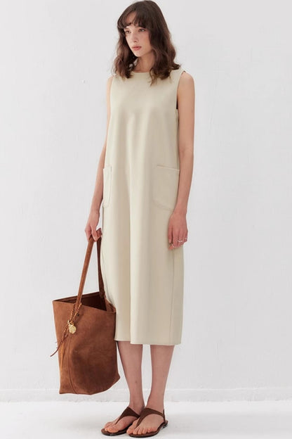 Chic Draped Summer Vest Dress