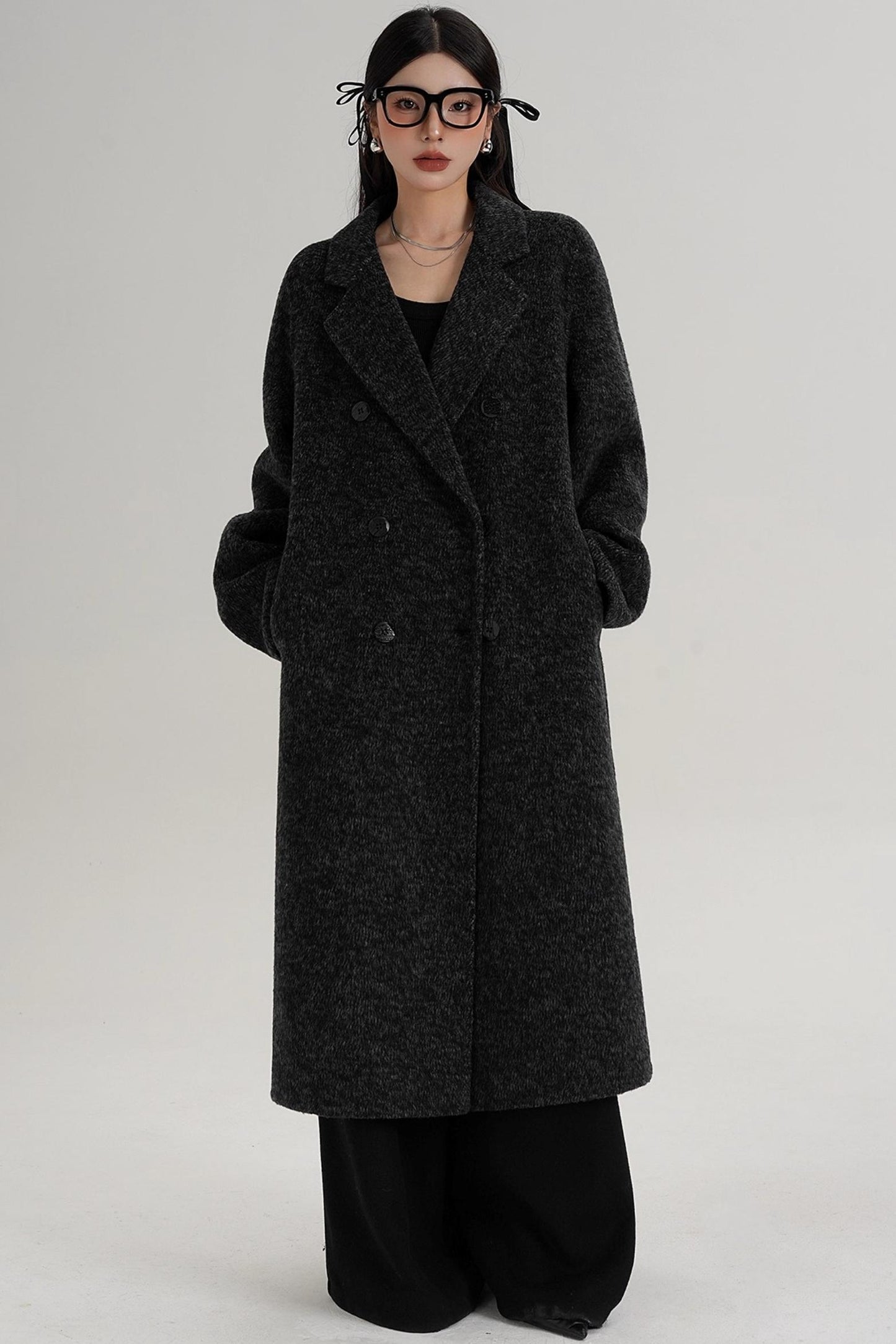 Textured Wool Suit Coat